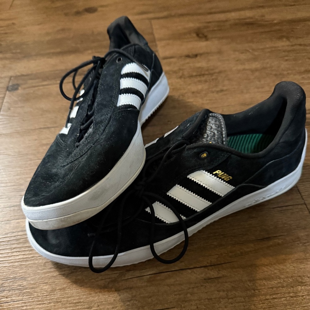 adidas Puig (black suede) skate shoes